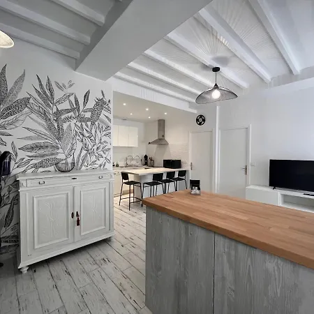 Apartment Elegant Au Centre-ville, Proche Plage, 2 Chambres, Wifi, Parking, Nespresso - Fr-1-239-811 *